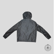 Fendi Reversible Logo Printed Shell Hooded Jacket in Brown/Black