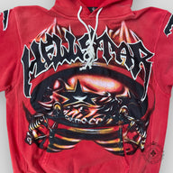 Hellstar Sports Halloween Hoodie in Red