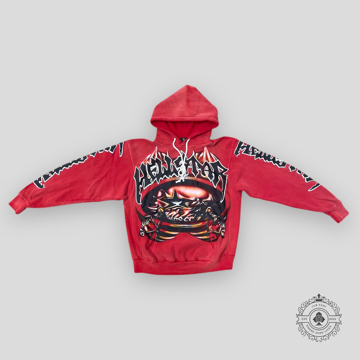 Hellstar Sports Halloween Hoodie in Red