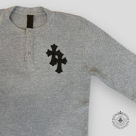 Chrome Hearts Paper Jam Thermal Sweater in Heather Grey