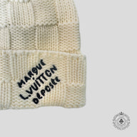 Louis Vuitton Damier Snug Cream Beanie