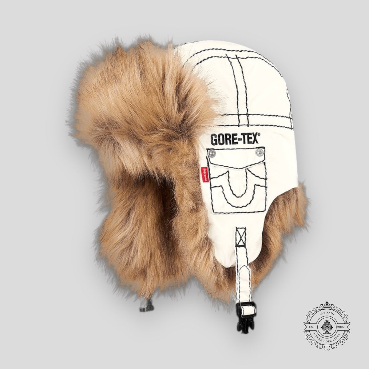 Supreme x True Religion Gore-Tex Trooper Hat in White