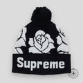 Supreme Rose Beanie in Black