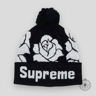 Supreme Rose Beanie in Black