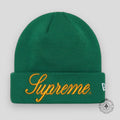 Supreme Script Beanie in Green