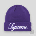 Supreme Script Beanie in Purple