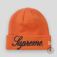 Supreme Script Beanie in Orange