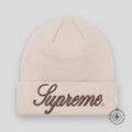 Supreme Script Beanie in Stone