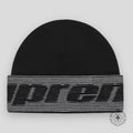 Supreme Reflective Jacquard Cuff Beanie in Black