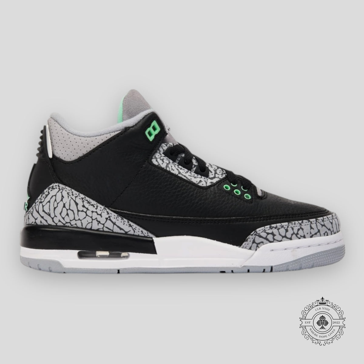 Air Jordan 3 Retro Green Glow (GS)