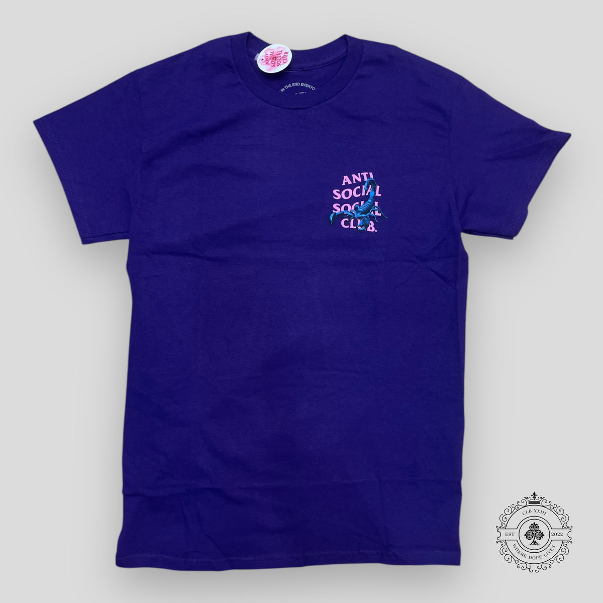 Anti Social Social Club Moodsting Tee in Purple