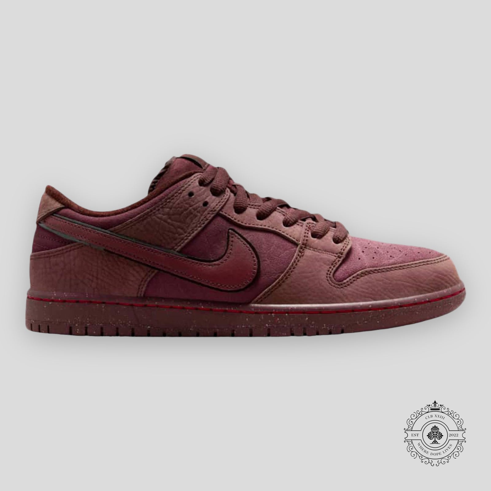 Nike SB Dunk Low City of Love Burgundy Crush