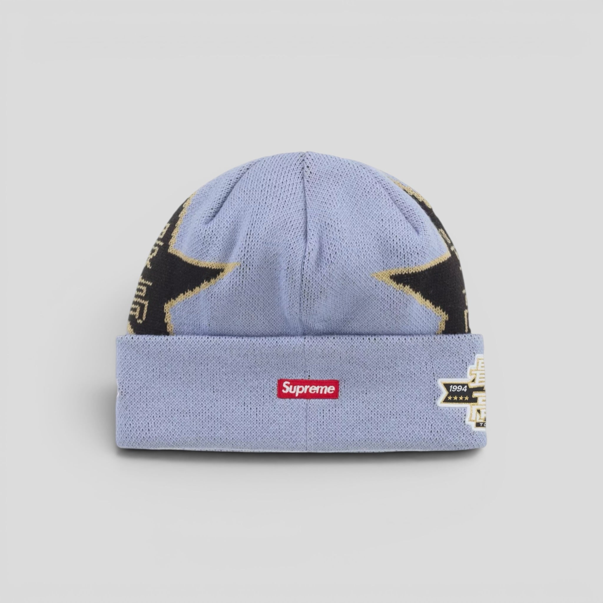 Supreme New Era Stars Beanie in Lavender