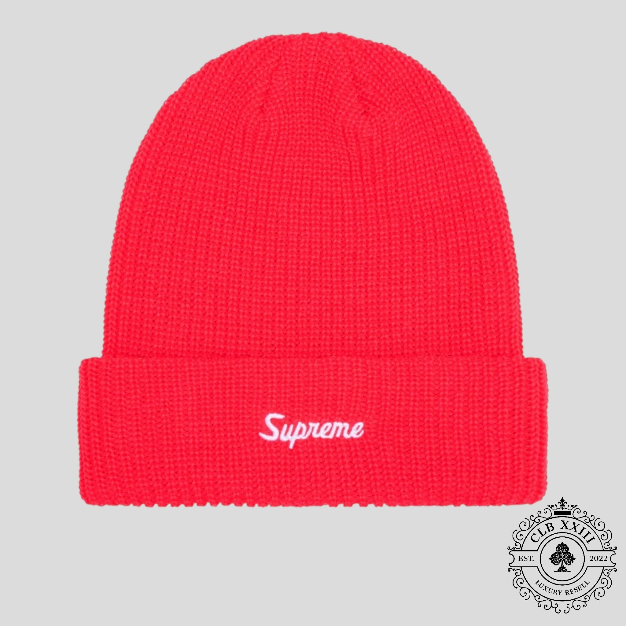 Supreme Loose Gauge Beanie in Watermelon