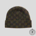 Gucci GG Wool Beanie in Dark Green