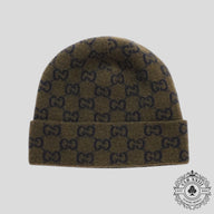 Gucci GG Wool Beanie in Dark Green