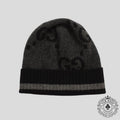 Gucci Cashmere Hat in Black/Grey