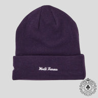 Supreme New Era Box Logo Beanie (FW23) in Dark Purple