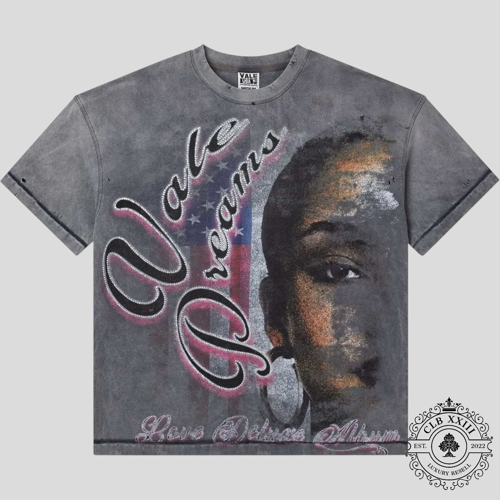 Vale Taboo Bling Tee in Grey
