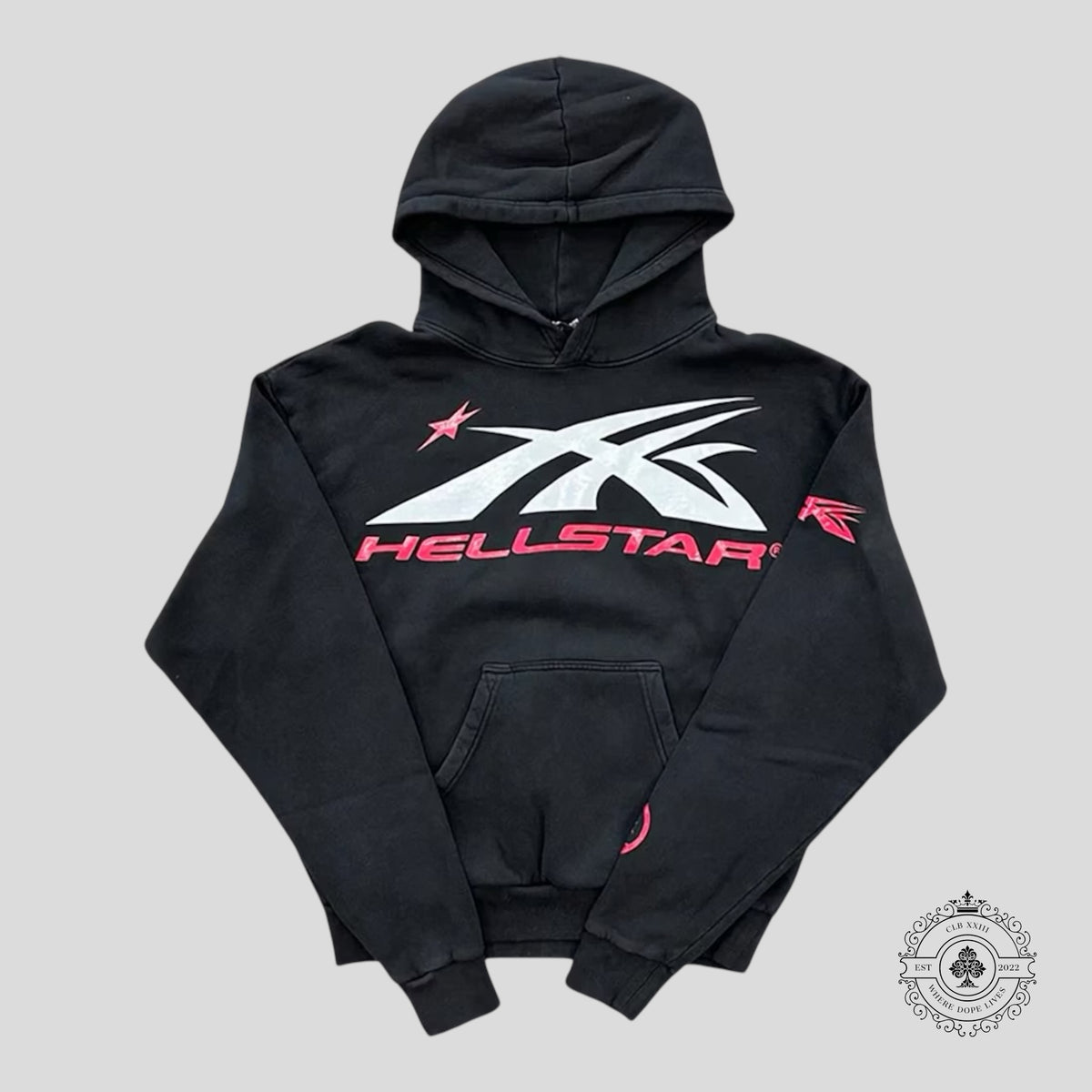 Hellstar Sports Hoodie in Jet Black