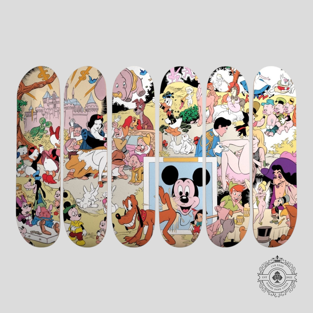 Boom Art Disney Orgy Memorial 6 Skateboards