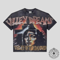 Vale Forever Damned Bling Tee in Washed Black