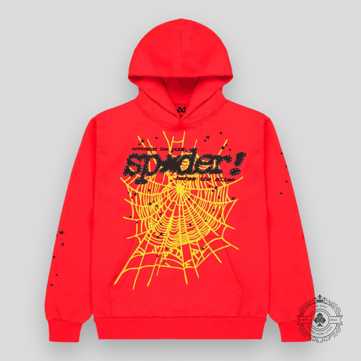 Sp5der P*NK V2 Hoodie in Red