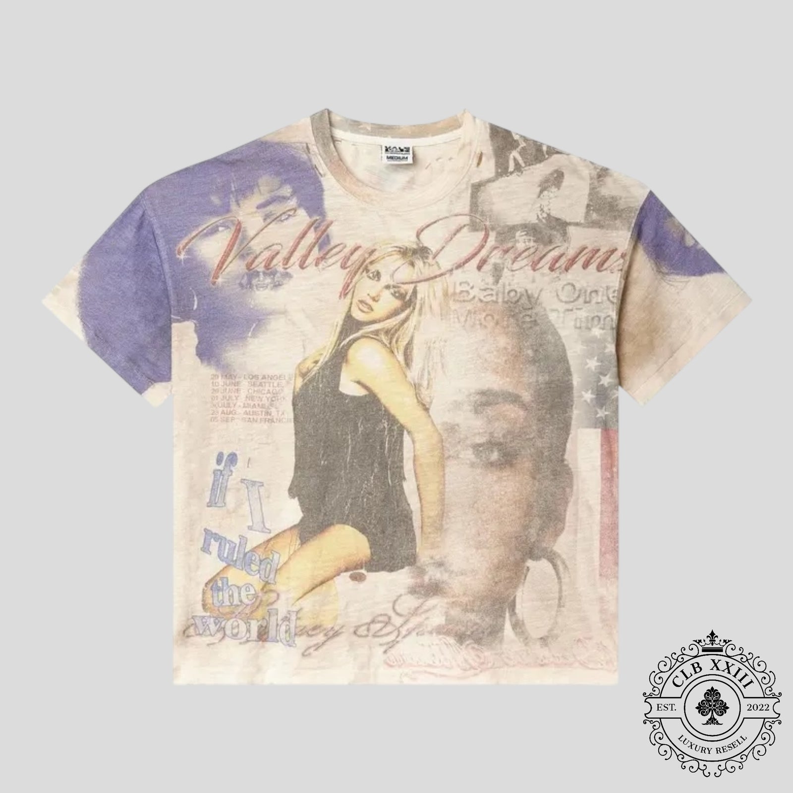 Vale Crash Tee in Beige