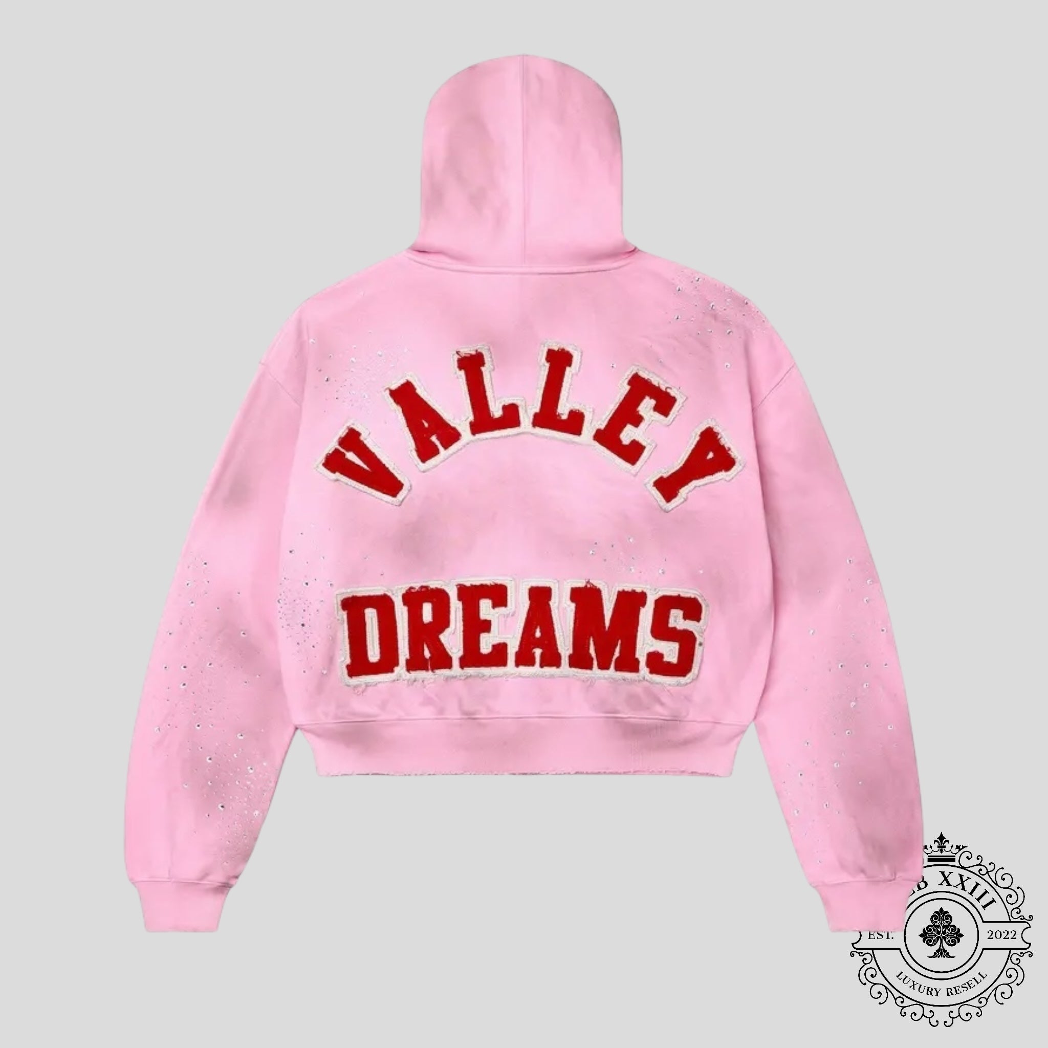 Vale Forever Venus Bling Zip Up Hoodie in Pink