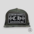 Chrome Hearts CH Patch Hollywood Trucker Hat in Camo