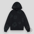Denim Tears The Cotton Wreath Hoodie in Black Monochrome