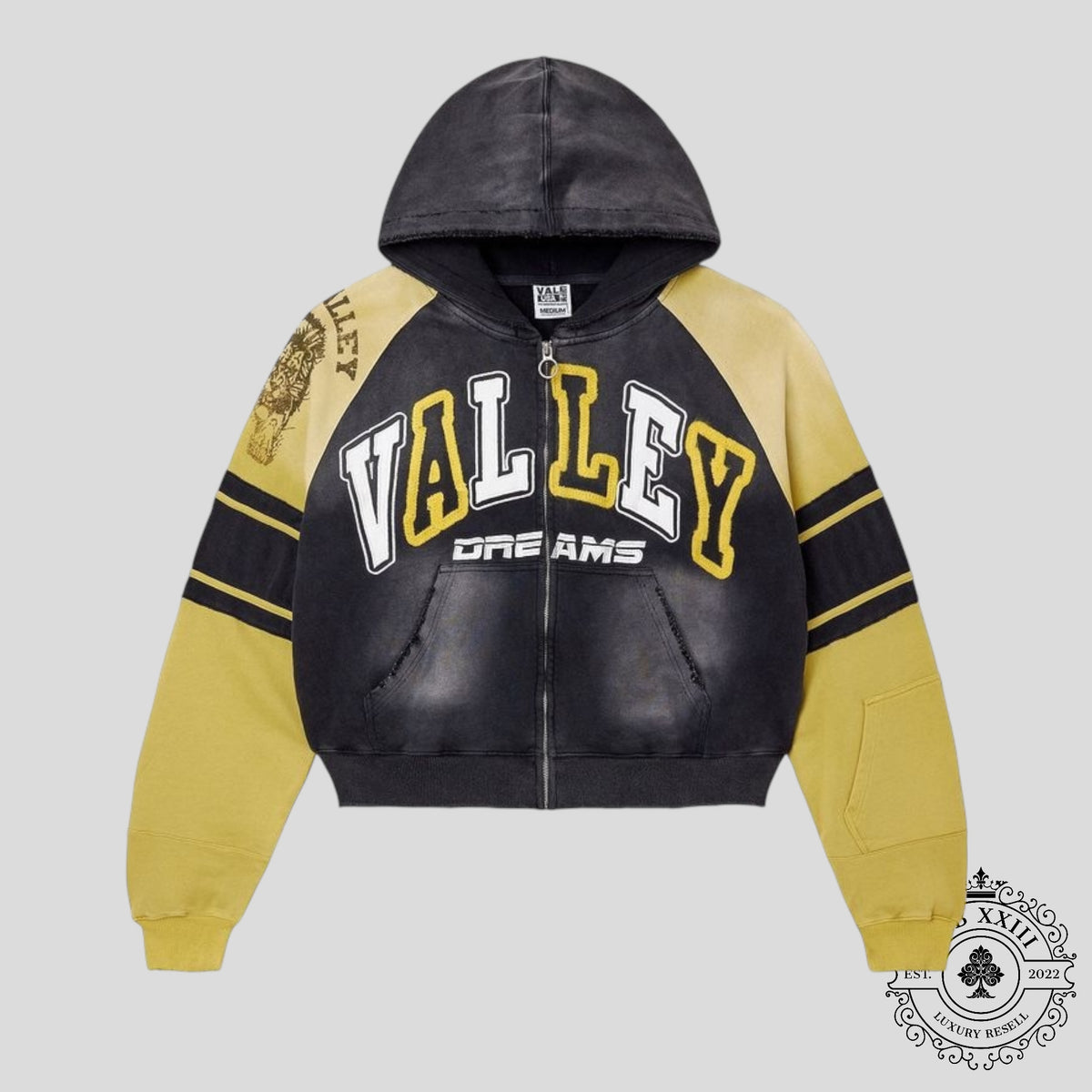 Vale Forever Lethal Zip UP in Black & Yellow