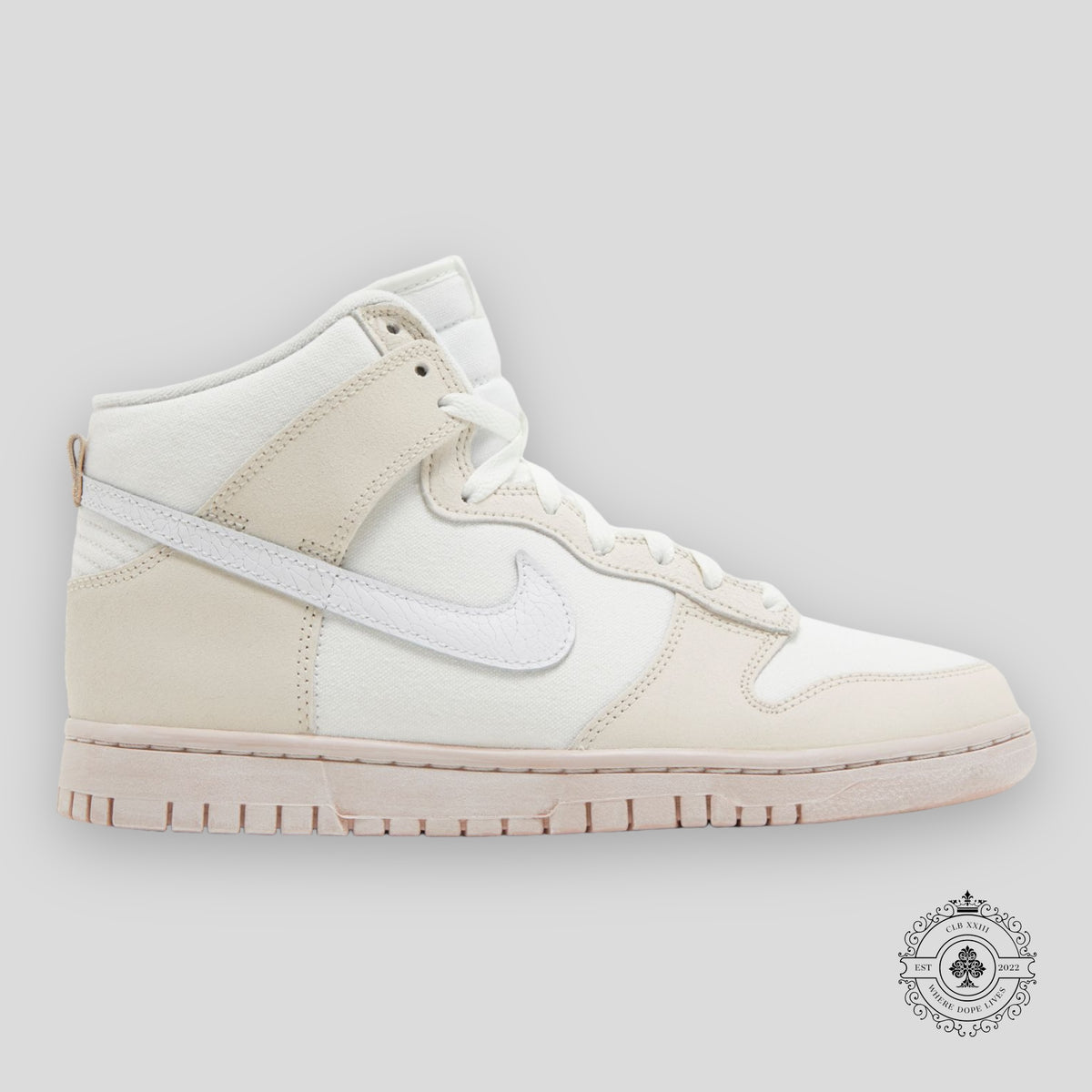 Nike Dunk High Retro PRM Cracked Leather Swoosh
