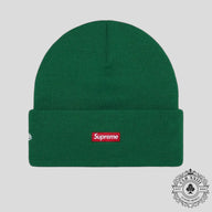 Supreme New Era Tribal S Logo Beanie in Green