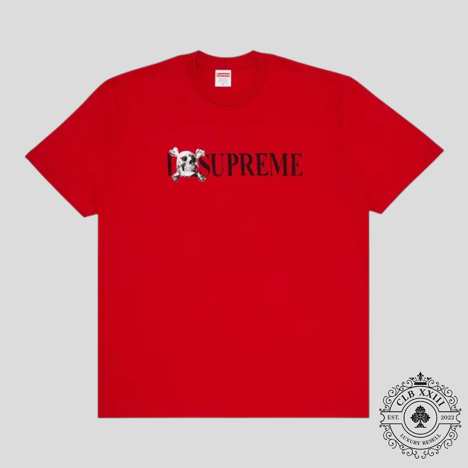 Supreme Skull Tee in Red