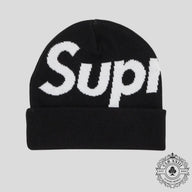 Supreme Big Logo Beanie (FW25) in Black