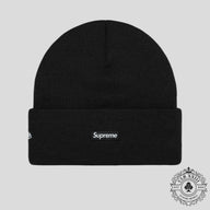 Supreme New Era Tribal S Logo Beanie in Black