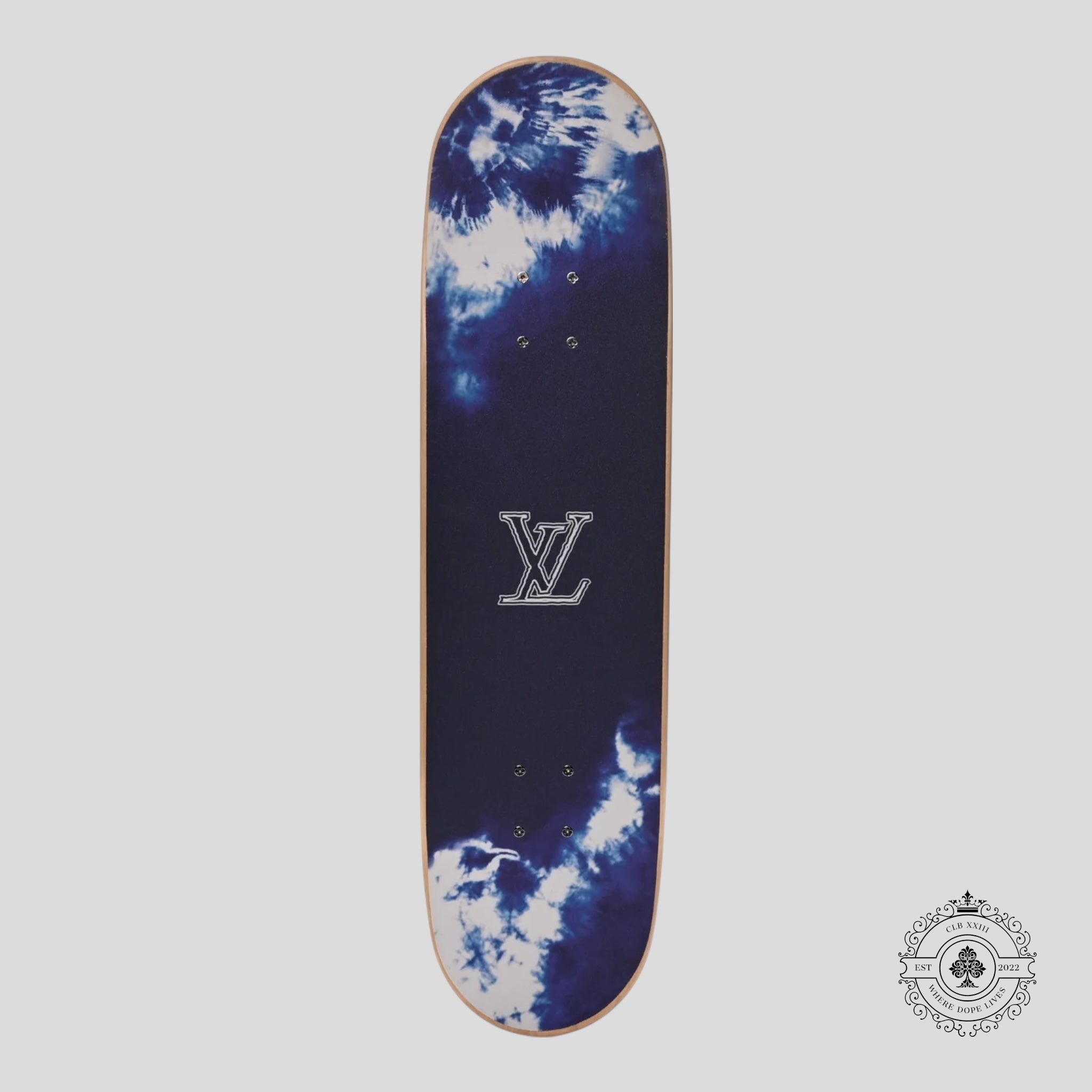 Louis Vuitton Bandanna Skate Deck in Blue