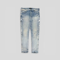 Amiri Paint Splatter Jeans in Clay Indigo