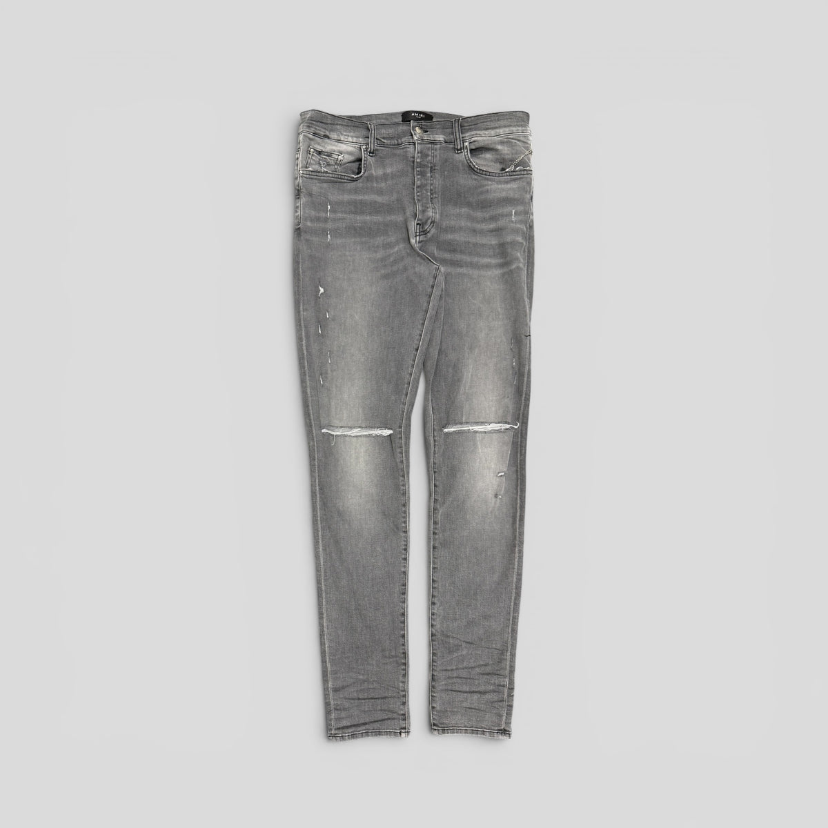 Amiri Slash Jeans in Grey