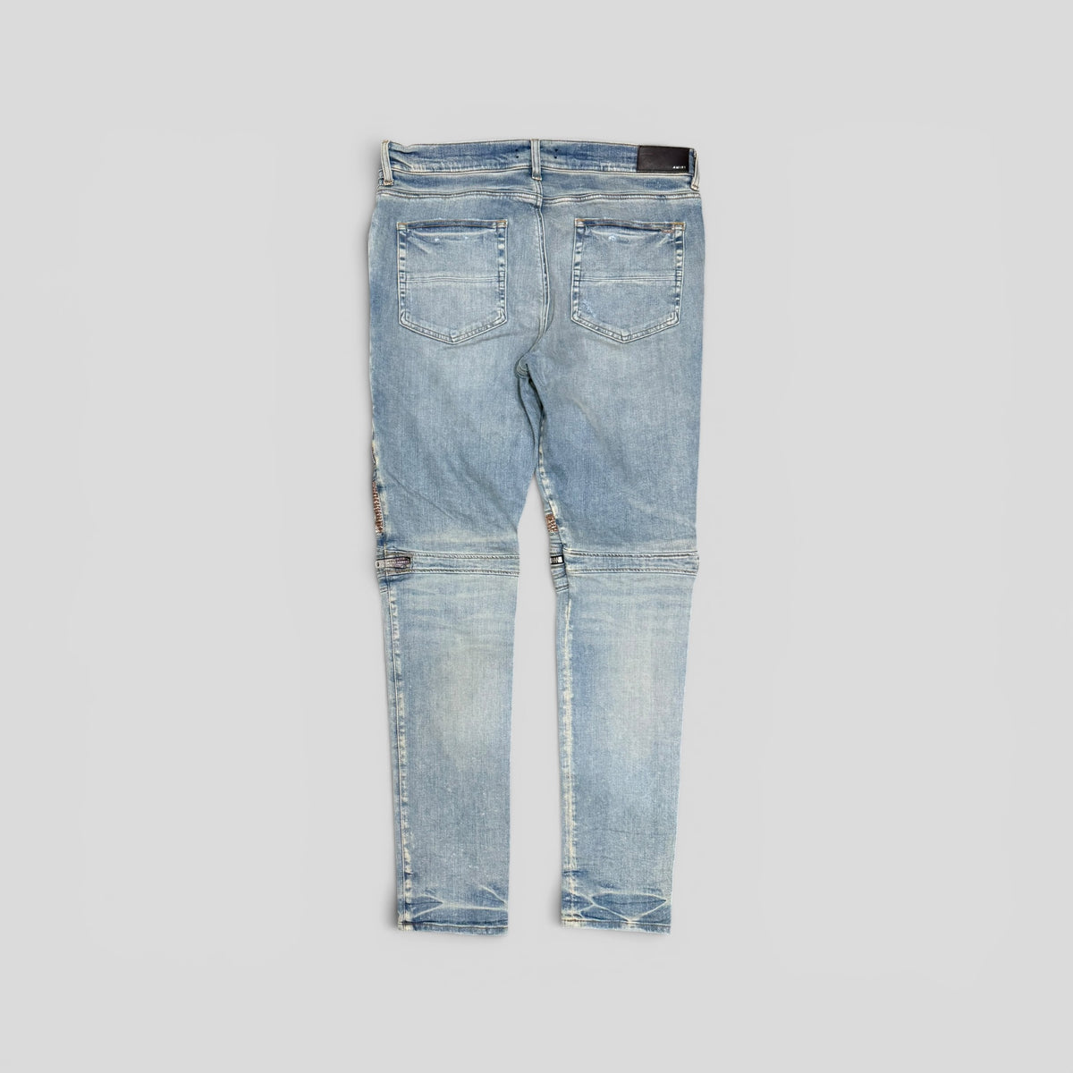 Amiri MX2 Brown Bandana Jeans in Clay Indigo