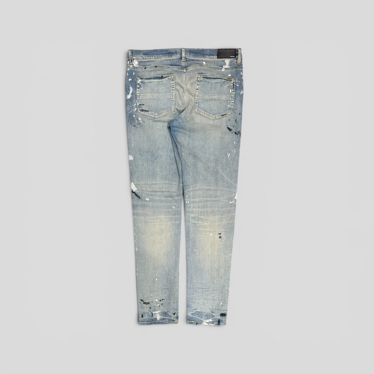 Amiri Paint Splatter Jeans in Clay Indigo