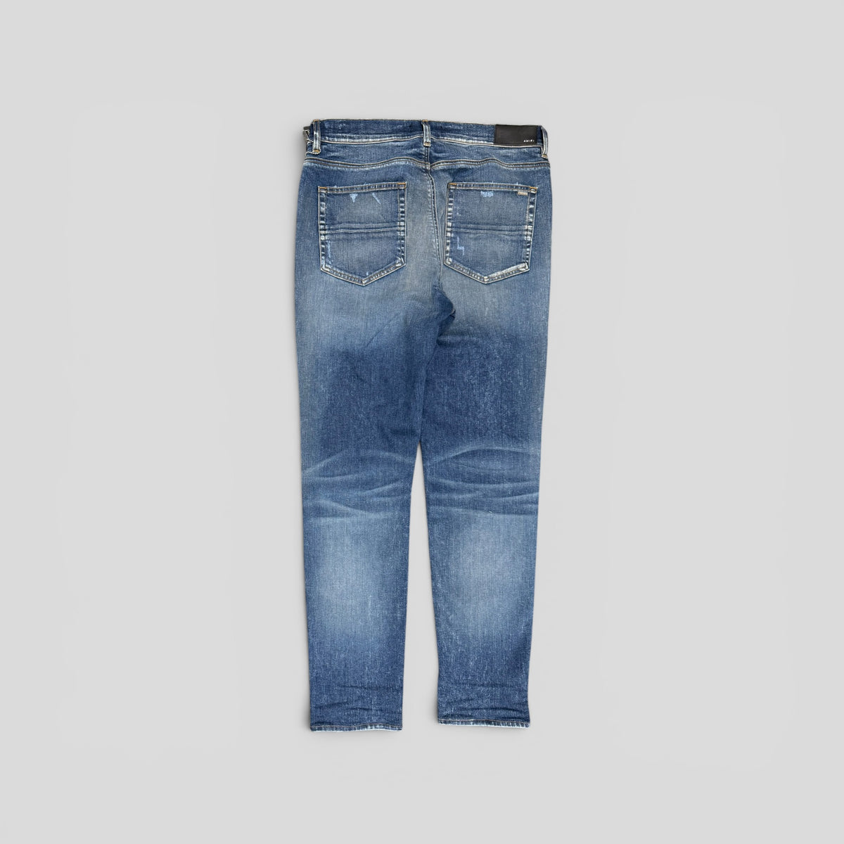 Amiri Quilted Leather Animation Jean in Classic Deep Indigo