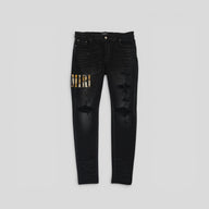 Amiri Core Applique Jeans in Aged Black