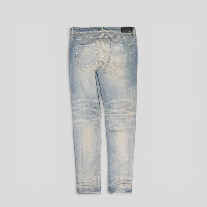 Amiri Cherub Print Jeans in Clay Indigo