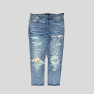 Amiri Palm Tree Patch Jeans in Indigo