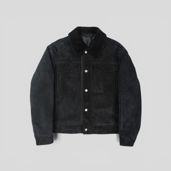 Dior Black Suede Jacket in Black