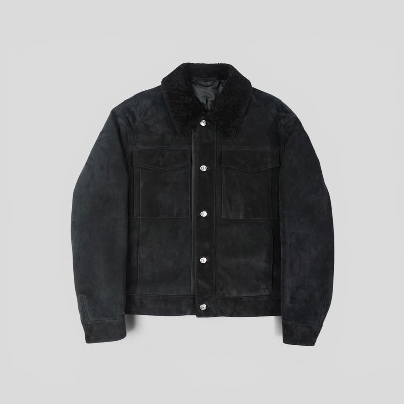 Dior Black Suede Jacket in Black