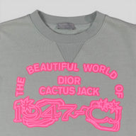 Dior X Cactus Jack Crewneck in Green / Pink