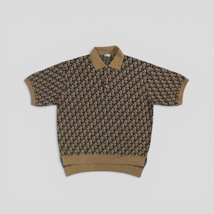 Dior X Cactus Jack Oblique Polo in Beige